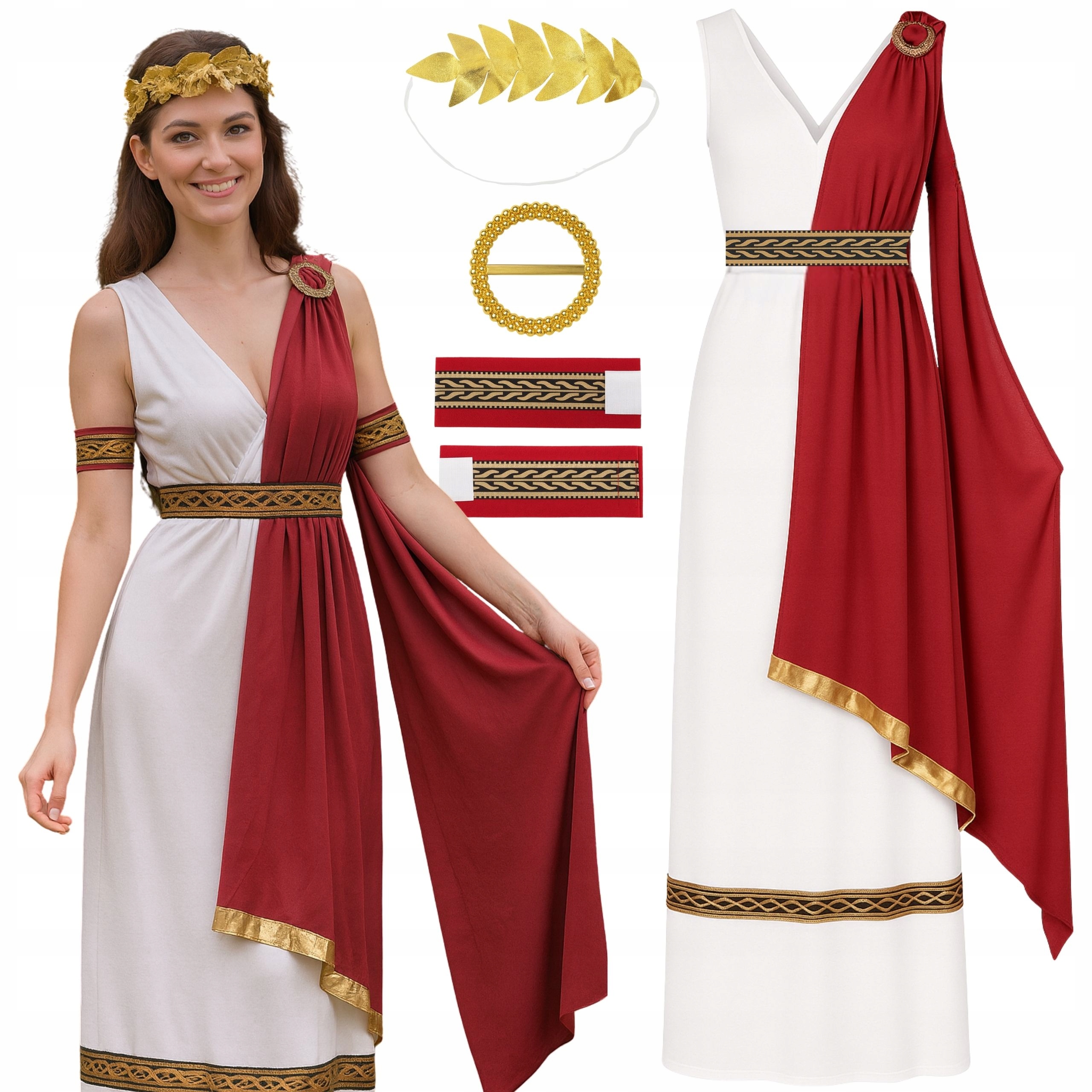 Rzymianka Toga Sukienka Grecka Bogini Strój Damski Rzymski S M 164 170 176