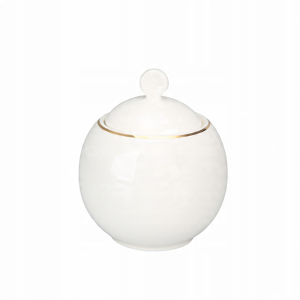 

Cukiernica Porcelanowa kremowa 350 ml Złota Linia