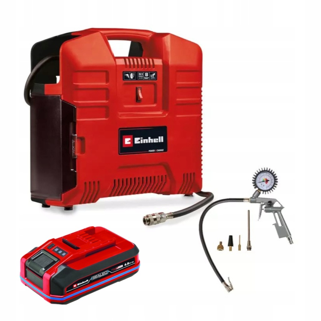 Kompresor aku Te-ac 36/8 LI Of Set-solo+ Akumulator 18V 4Ah Einhell