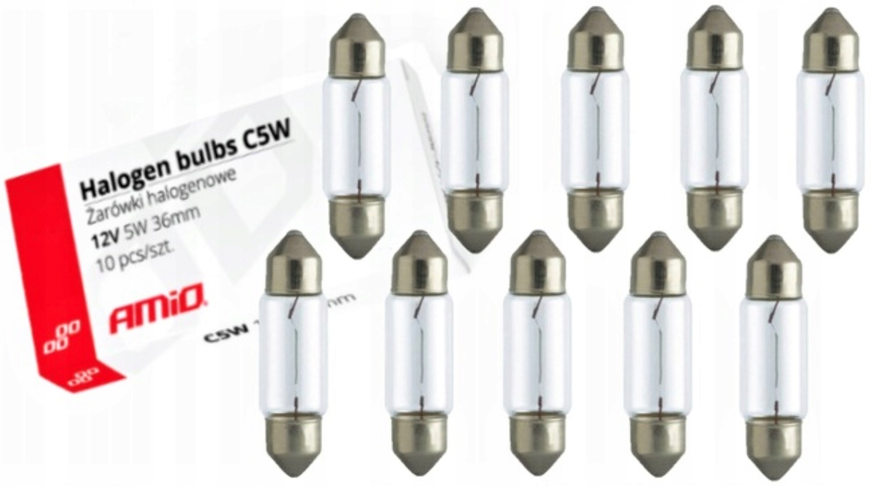 Żarówka Halogenowa C5W Festoon 36mm 12V Żarówki