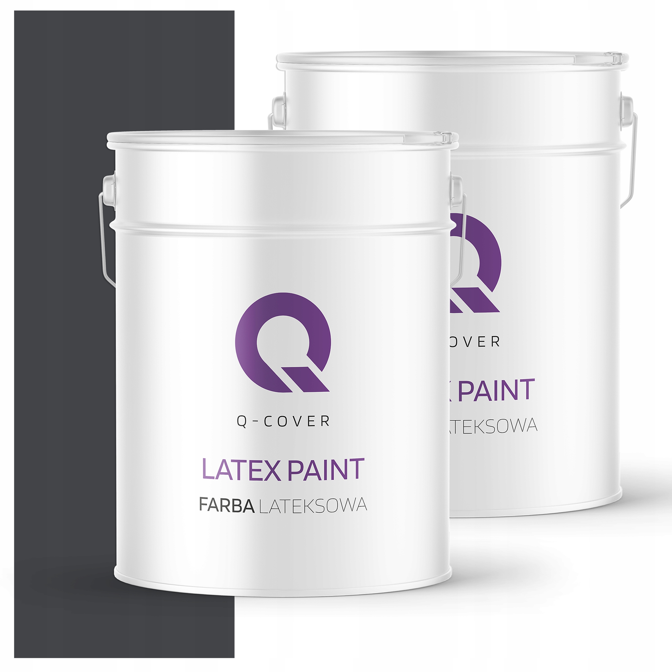 Latexová farba na interiér, stenu, strop 10 l, hlboká matná farba, čierna H0907