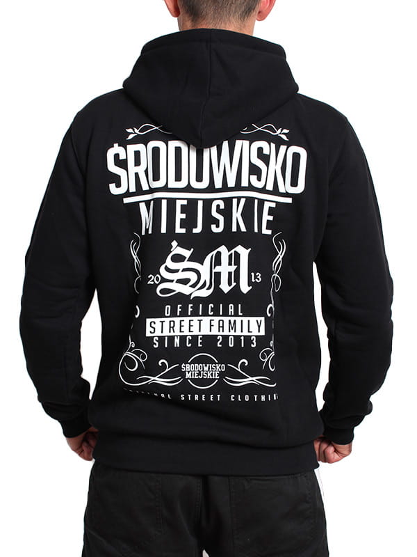 Mikina Środowisko Miejskie 'theme' Black/ White vel. XXL
