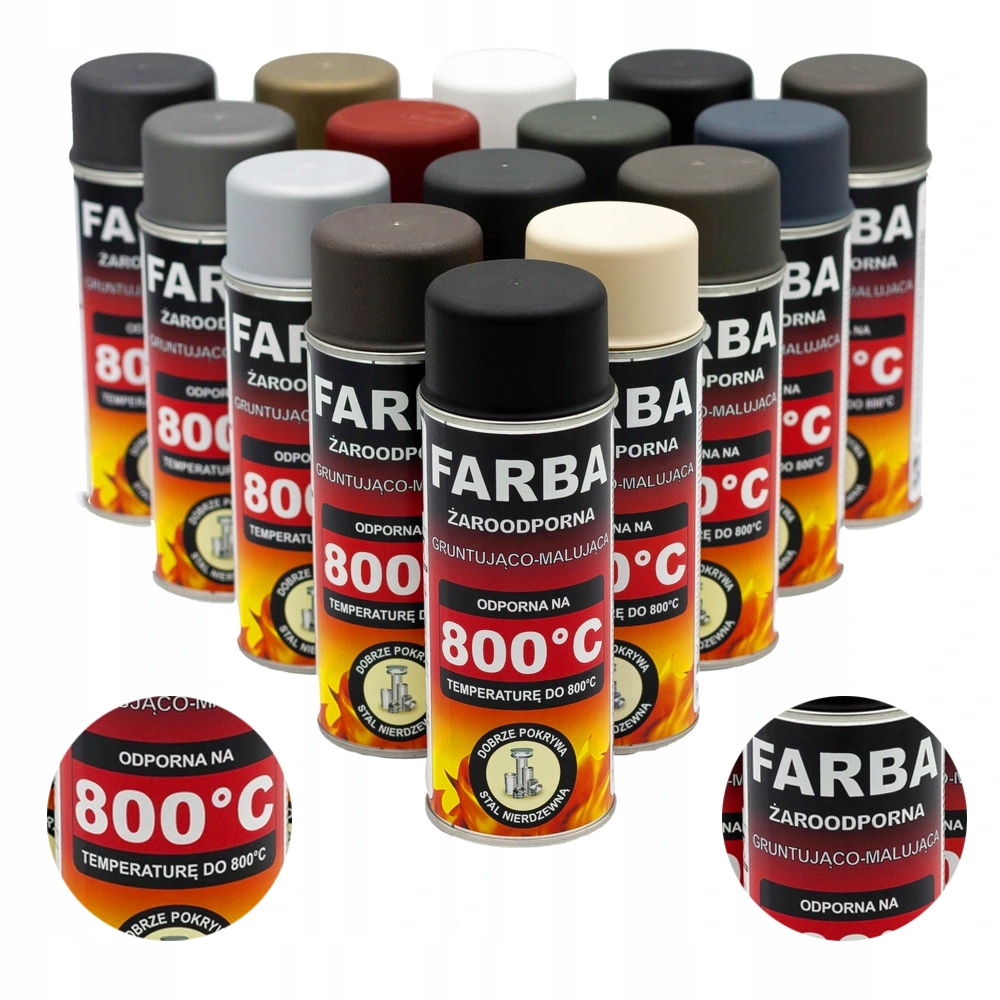 

Farba spray żaroodporna 400 ml Hansa
