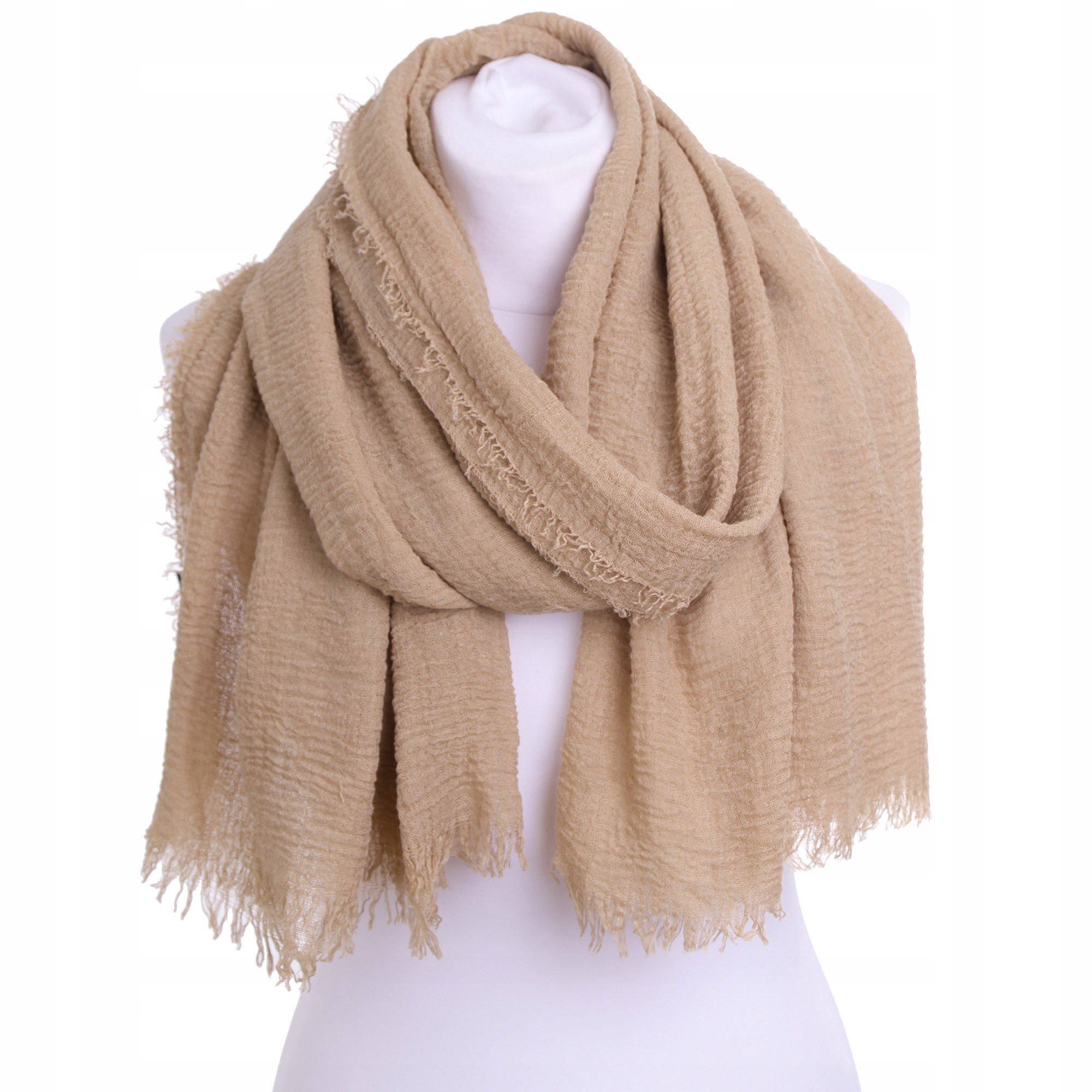 Szal damski apaszka chusta beżowy Stan opakowania oryginalne