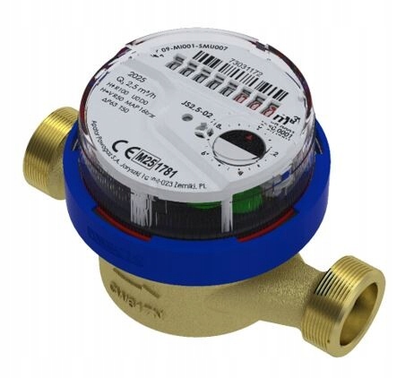 Vodoměr Js studená voda, typ JS-02 Flow Instaline, DN20 (3/4"), Q3=2,5 m3/h