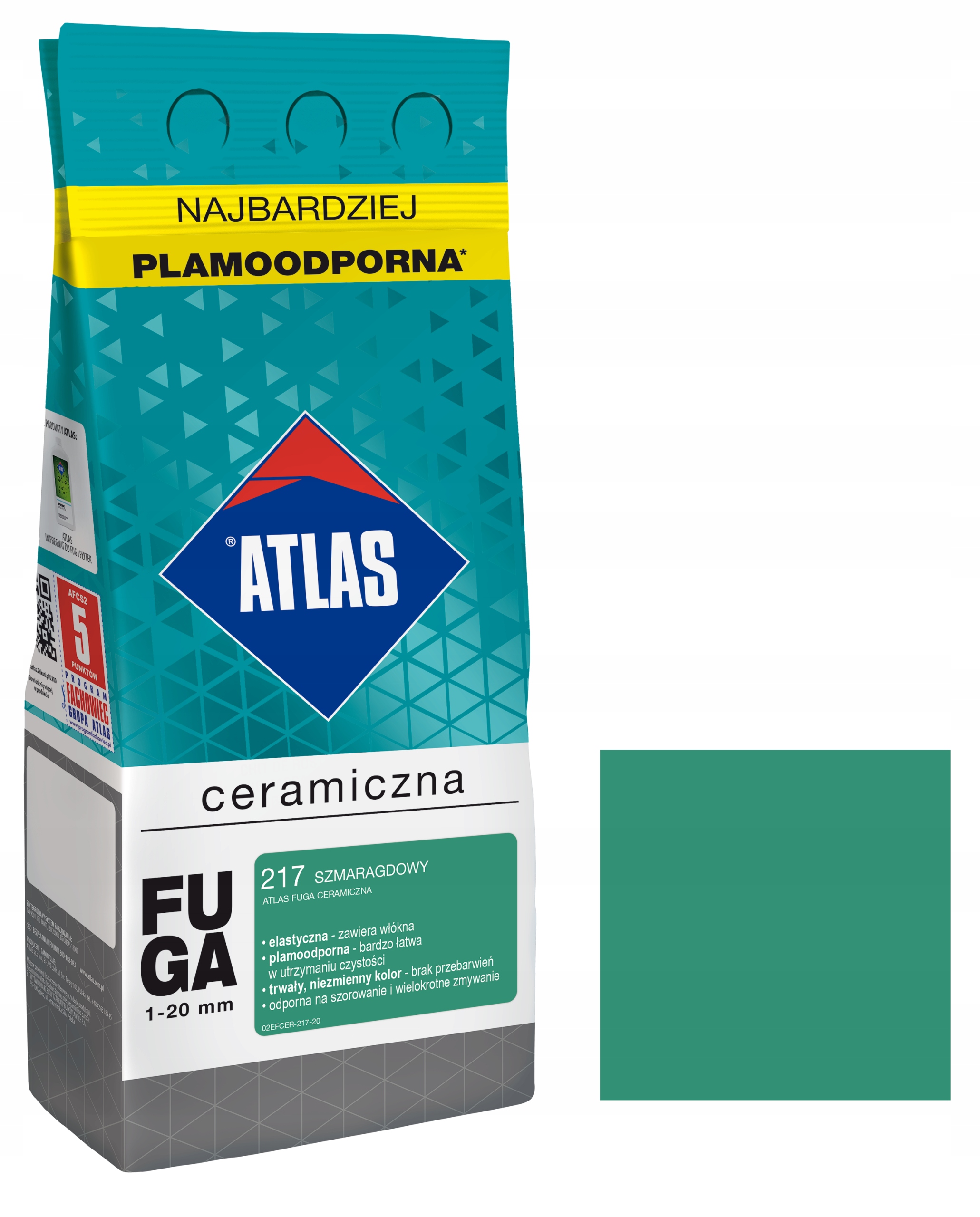 

Atlas Fuga Ceramiczna 1-20MM 217 Szmaragdowy 2KG