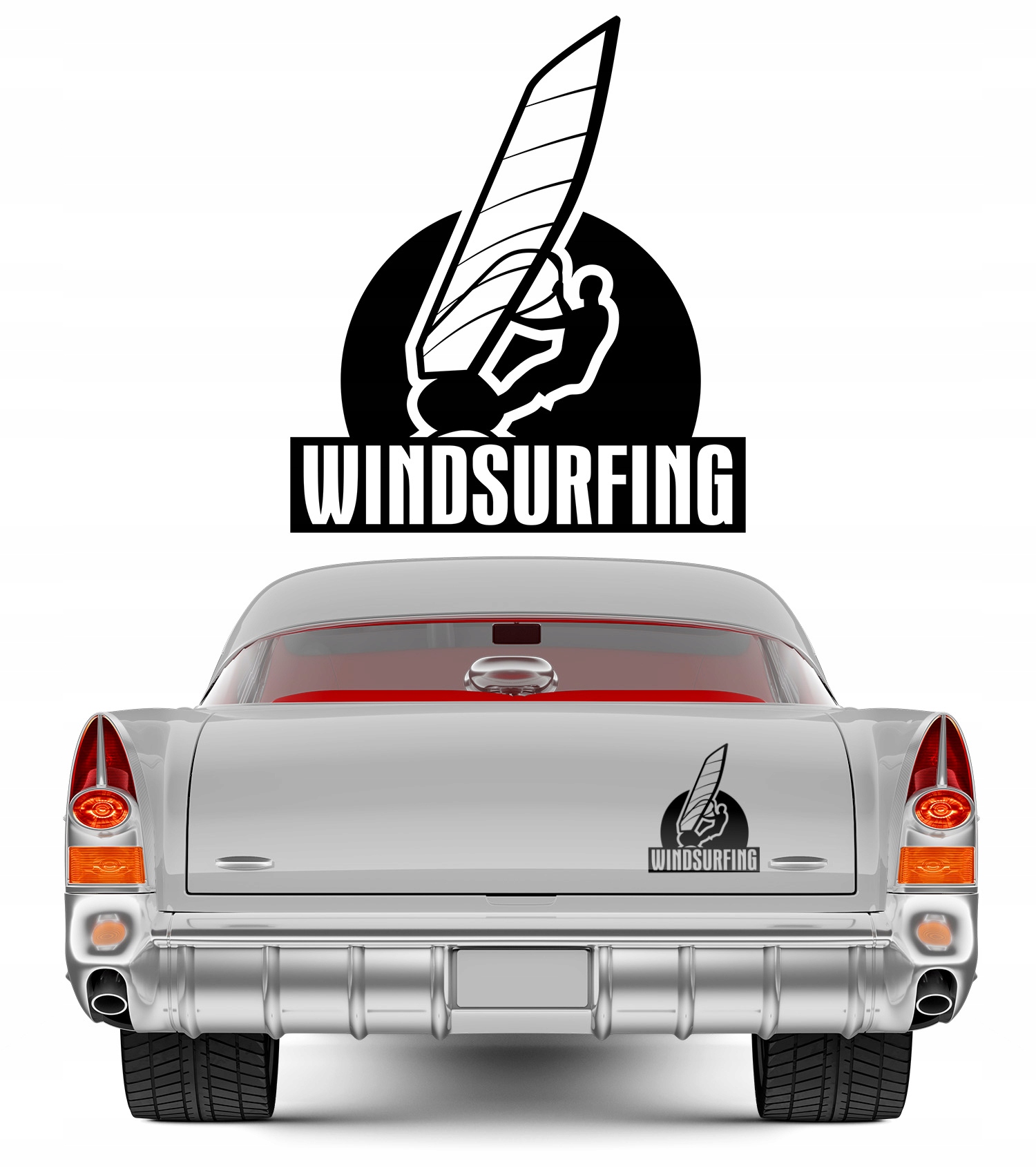 

1x Naklejka na samochód Windsurfing 17x20 cm