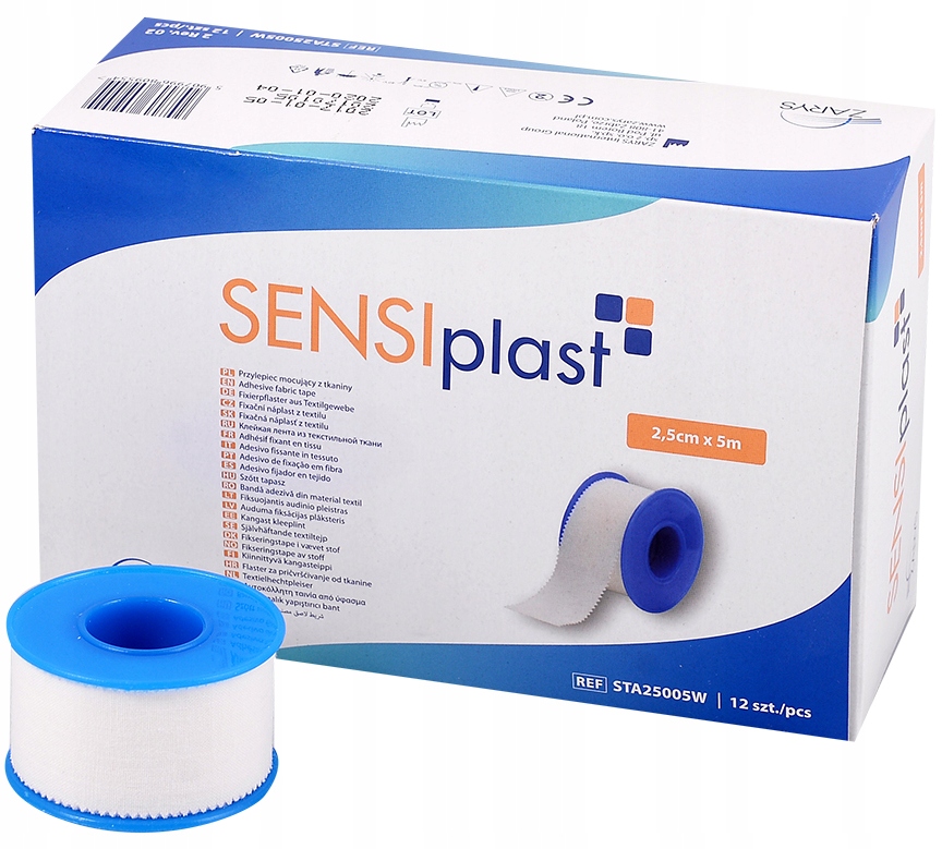 

Zarys Plaster Tkaninowy przylepiec 5mx2,5cm 12 szt