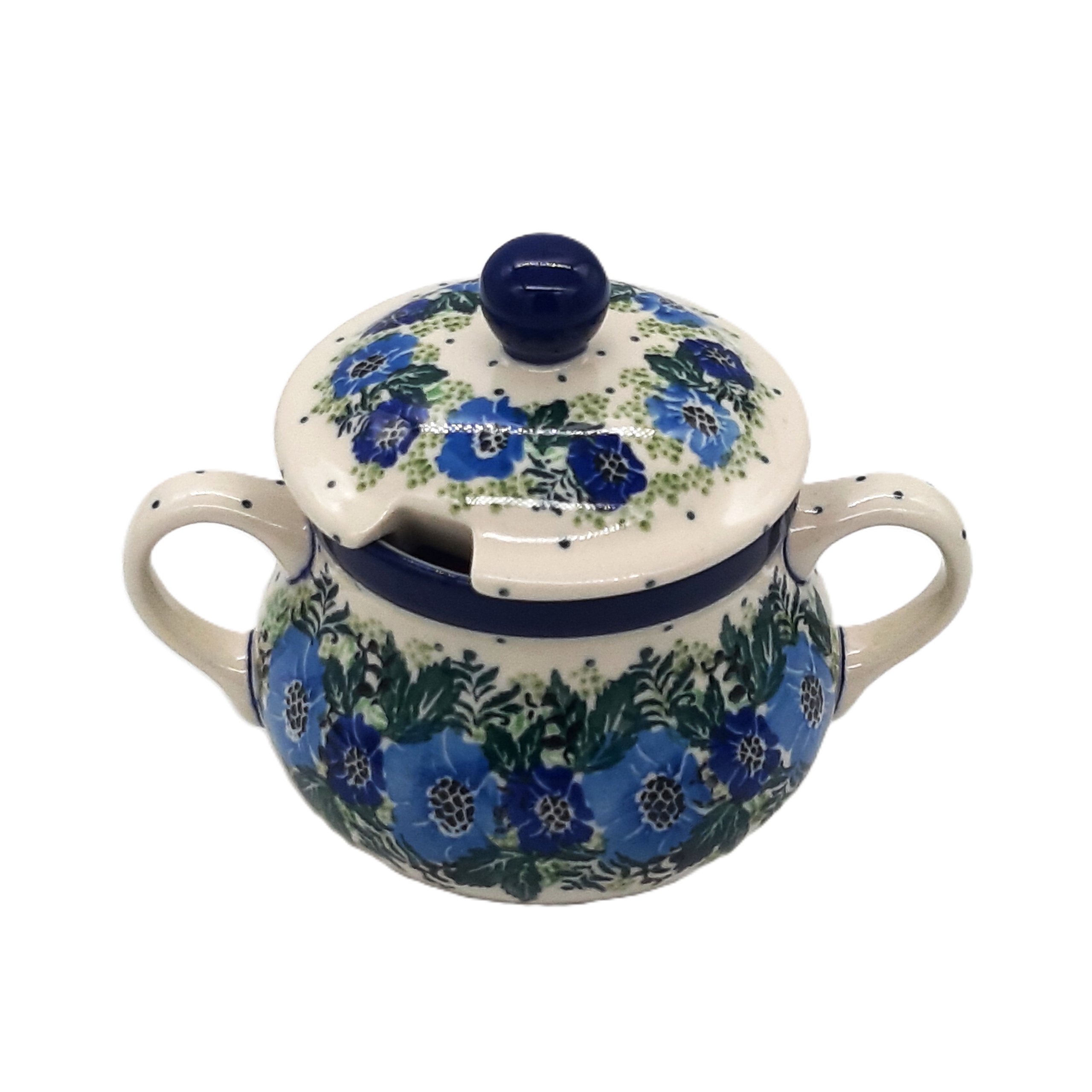 Cukiernica 0,3 L motyw kwiatowy, Ceramik Bolesławiec