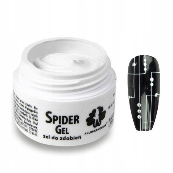 

Allepaznokcie Spider Gel Żel Do Zdobień Biały 3 ml