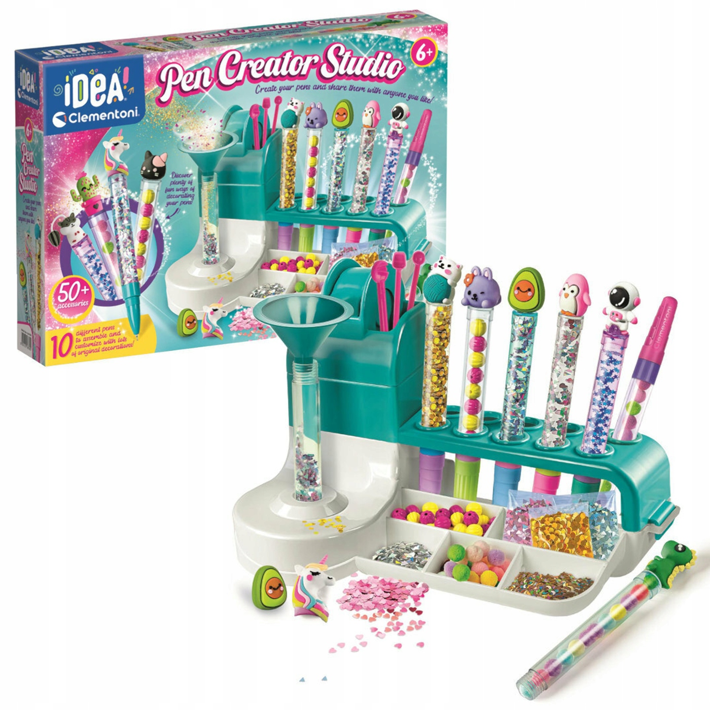 CLEMENTONI IDEAS FABRYKA BROKATOWYCH DŁUGOPISÓW Kod producenta 18780