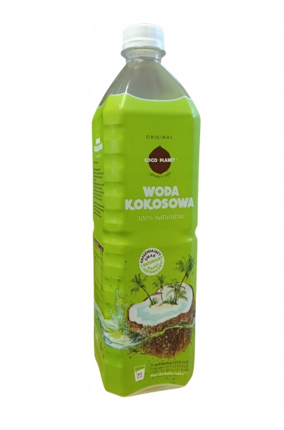 Levně O/z x 8 Kokosová Voda 100% 1L Coco Planet