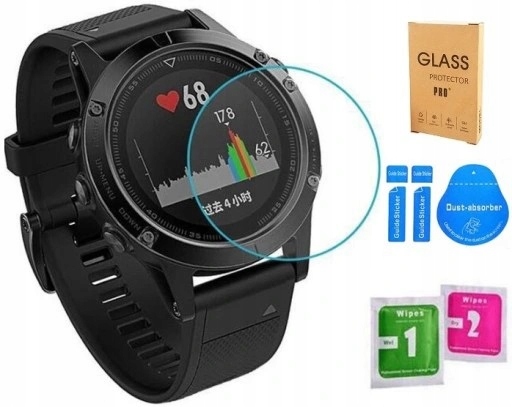 

Szkło Ochronne Hartowane 9H Garmin Fenix 6X 6X Pro
