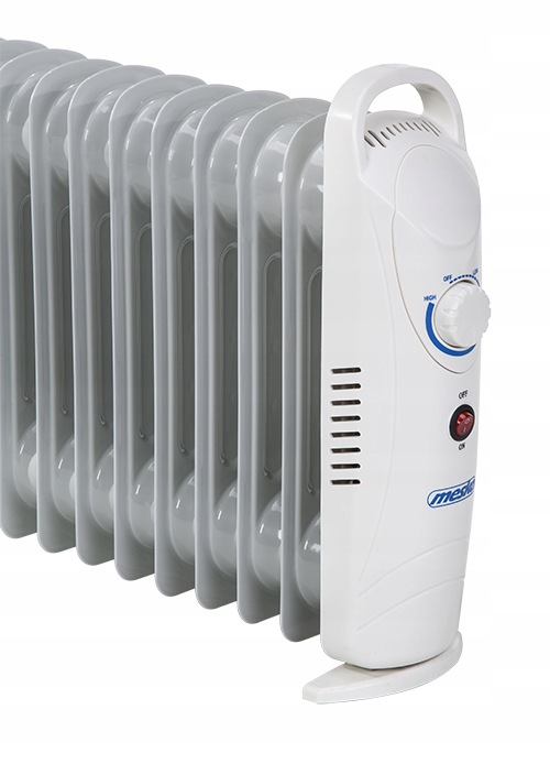 Elektrický Olejový Radiátor 1200W, 11 Žeber, XL, Termostat A Regulace