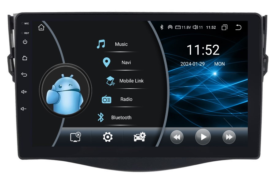 Rádio 2DIN Navigácia Android Toyota RAV4 III 3 2/32 Gb Dsp Carplay Lte