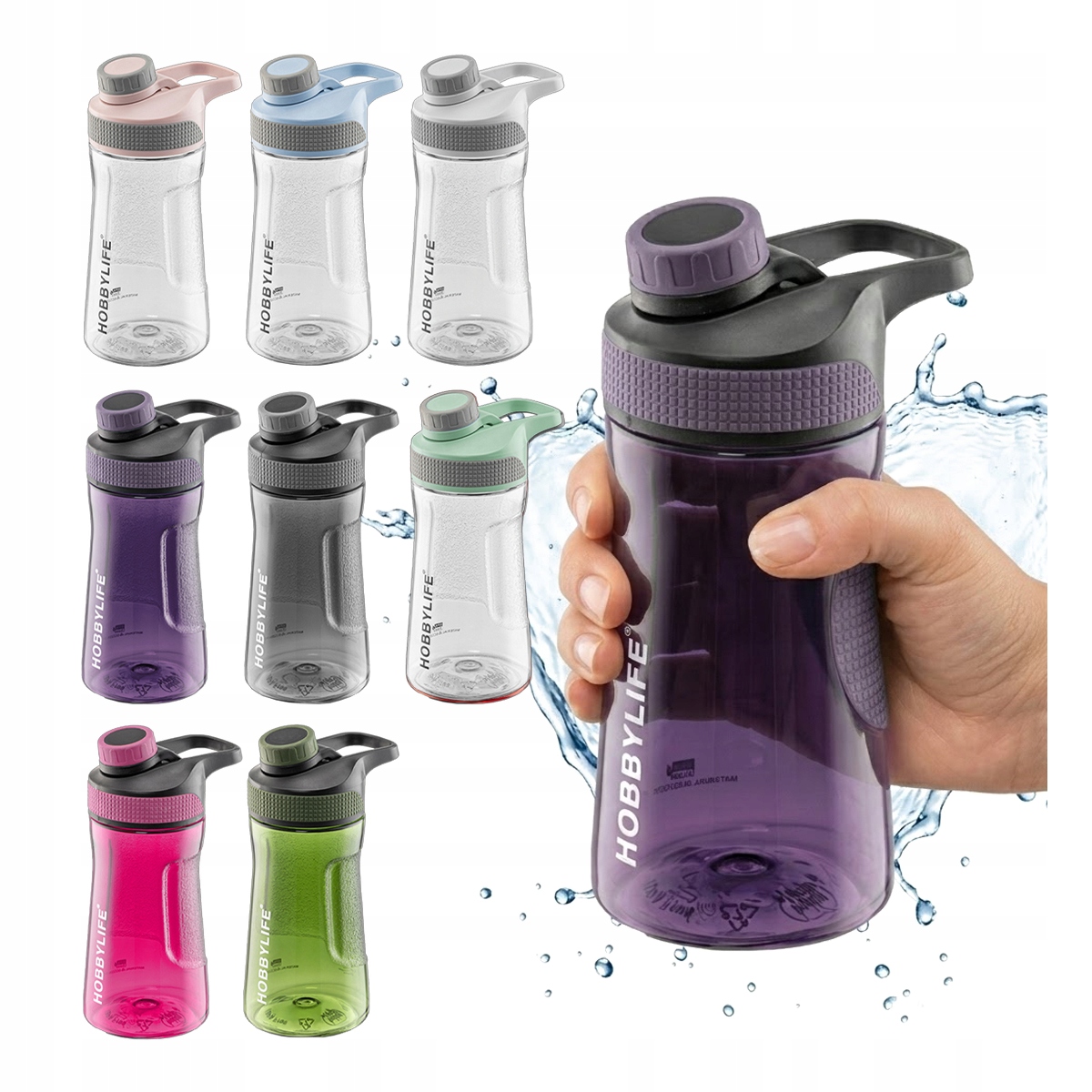 Butelka Sportowa na Wodę 530ml Bidon na Siłownię Fitness Trening Bpa Free