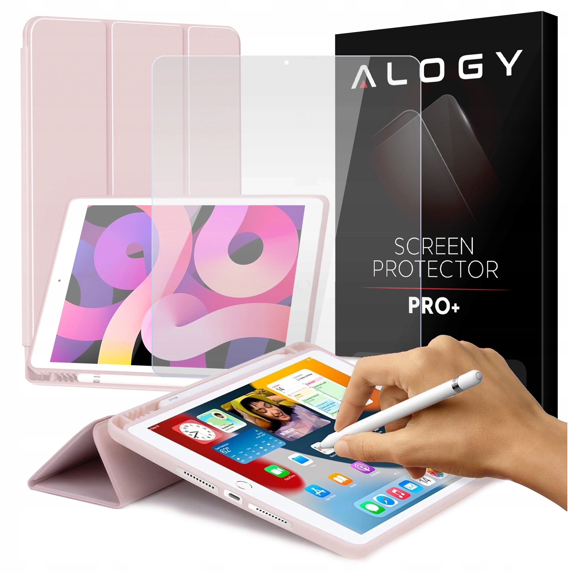 iPadアクセサリー iPad 10.2(gen9)+Apple Pencil+smart cover Etui do Apple iPad 10.2 9 gen 8/7 2021/2020/2019 Smart