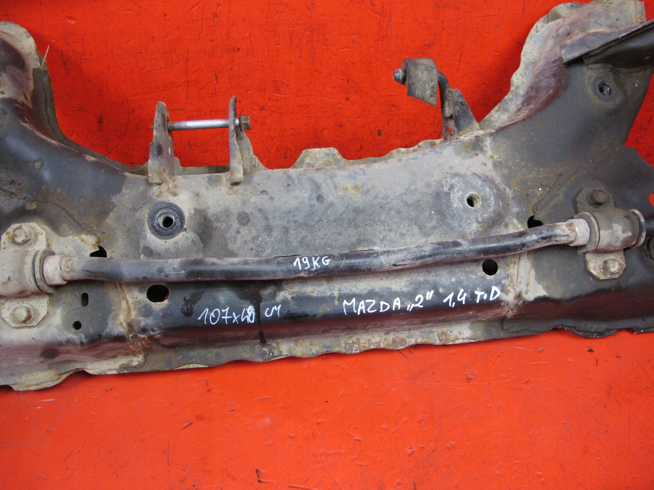 MAZDA 2 II DE 07-14 axle beam axle beam subframe front