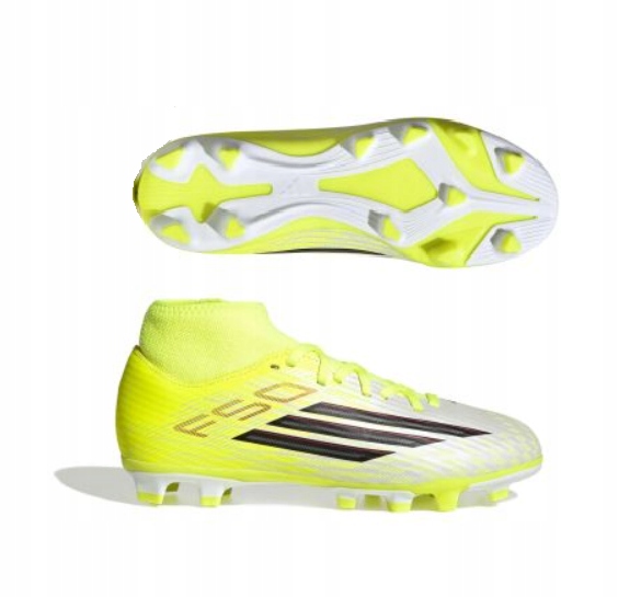 Boty adidas Junior F50 Club Mid Fg/mg KI6175 ponožka vel.