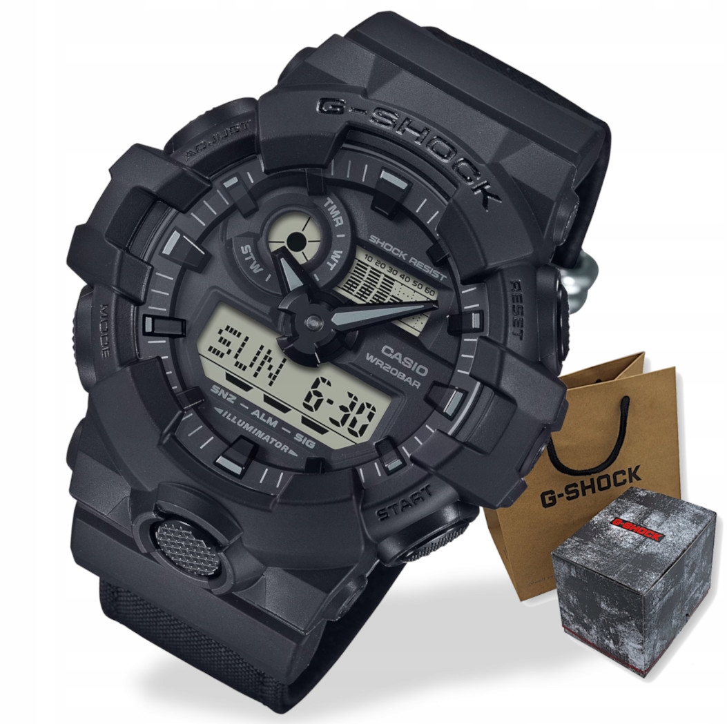 Pánské sportovní hodinky na řemínku Casio G-Shock GA-700BCE Gravírování