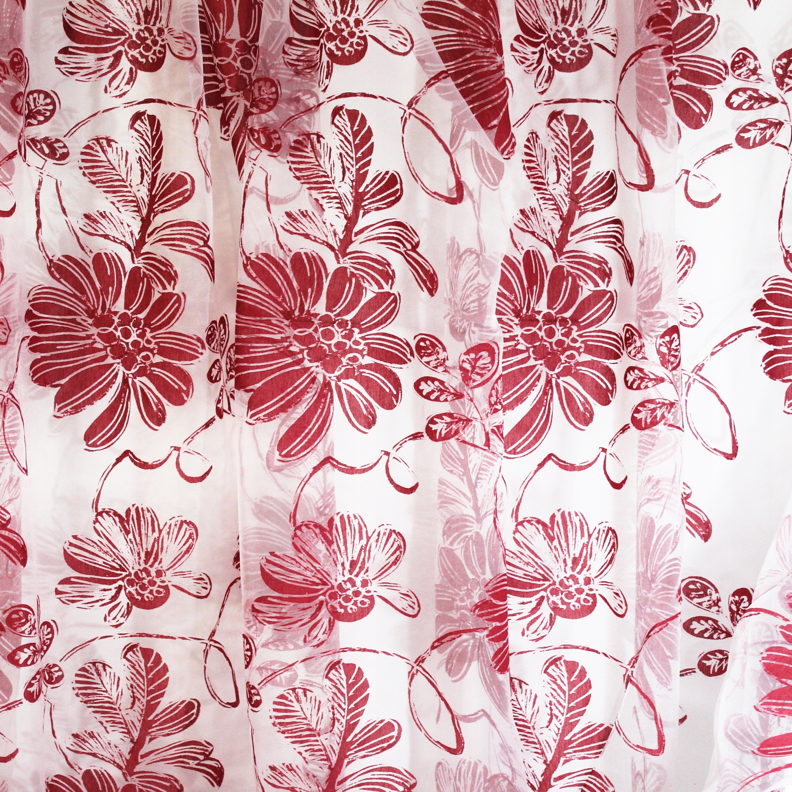 FIRANA NA METRY kwiaty czerwone