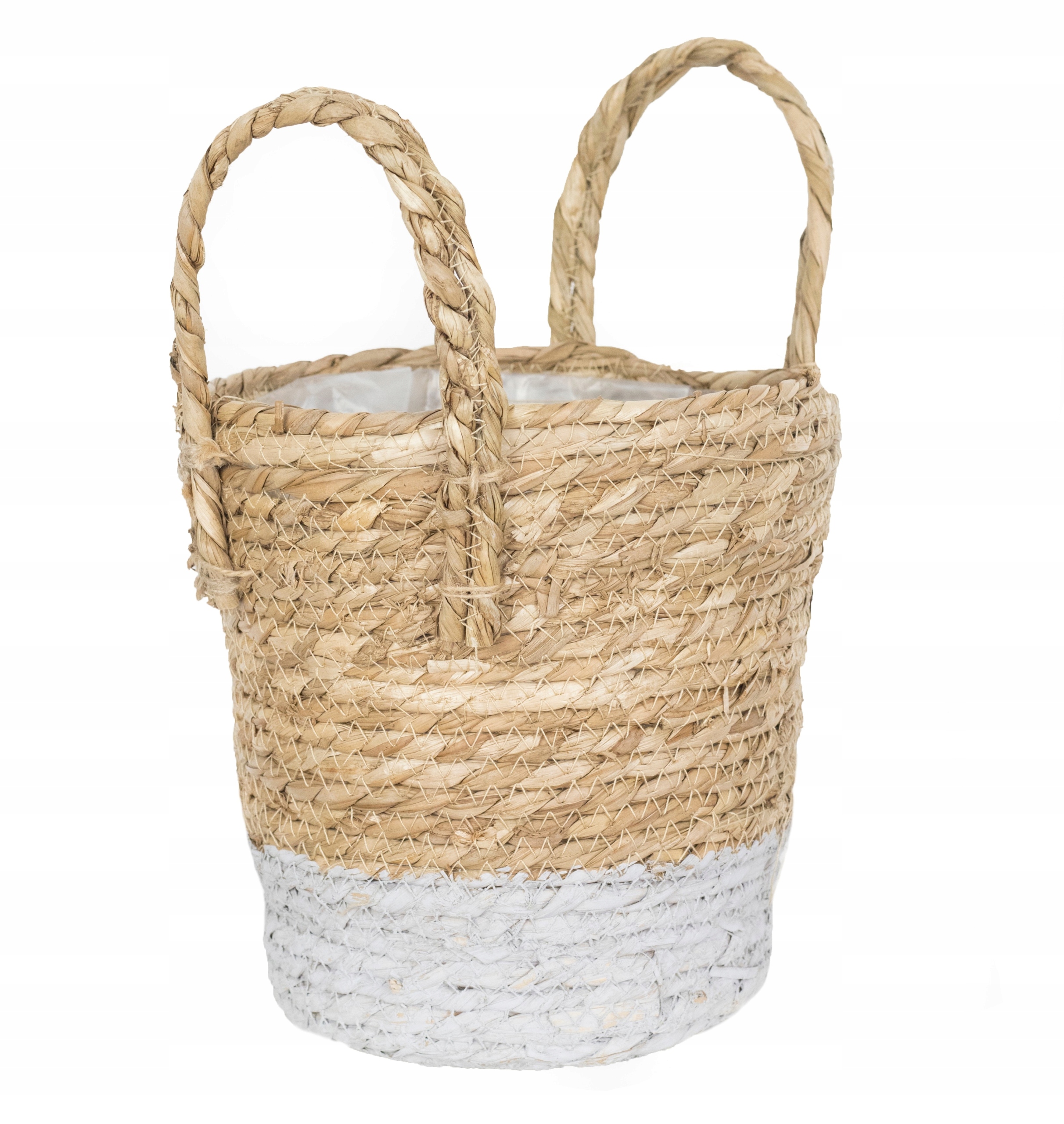 

Kosz na donicę Ø 22 cm trawa morska Boho Grey