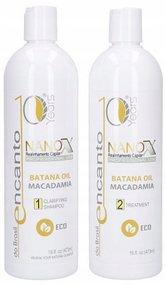 Encanto do Brasil Nanox Zestaw do Keratynowego Prostowania 2 x 473ml