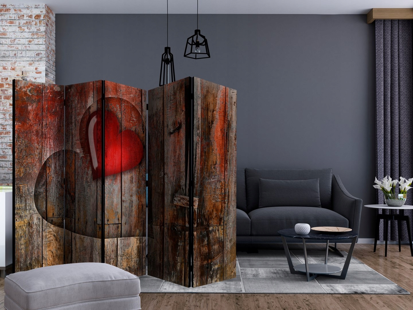 PARAWAN POKOJOWY ŚCIANKA DZIAŁOWA OBUSTRONNY Producent DecoNest