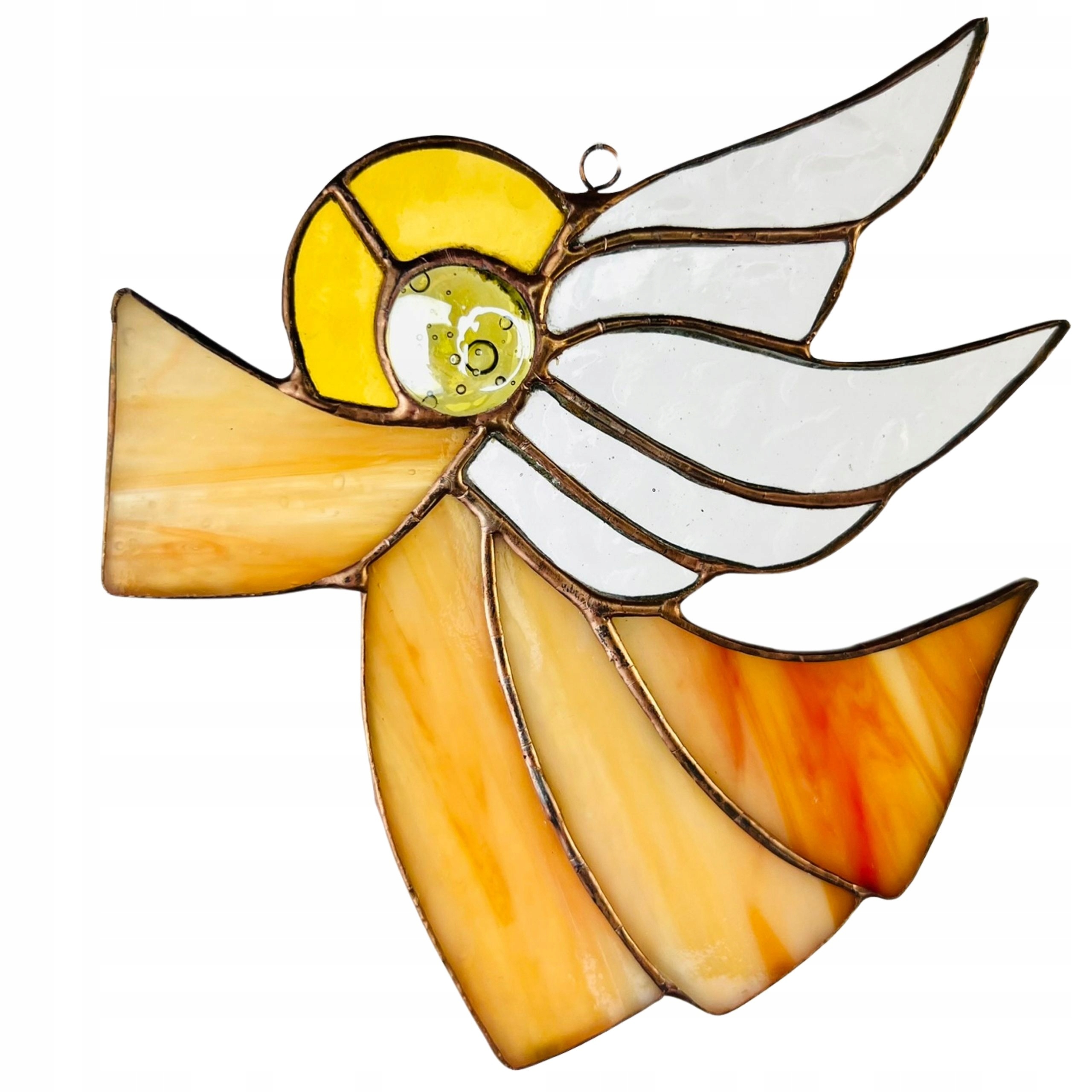 Anděl křídla vitráž Tiffany dárek Andělé Ručně vyrobené