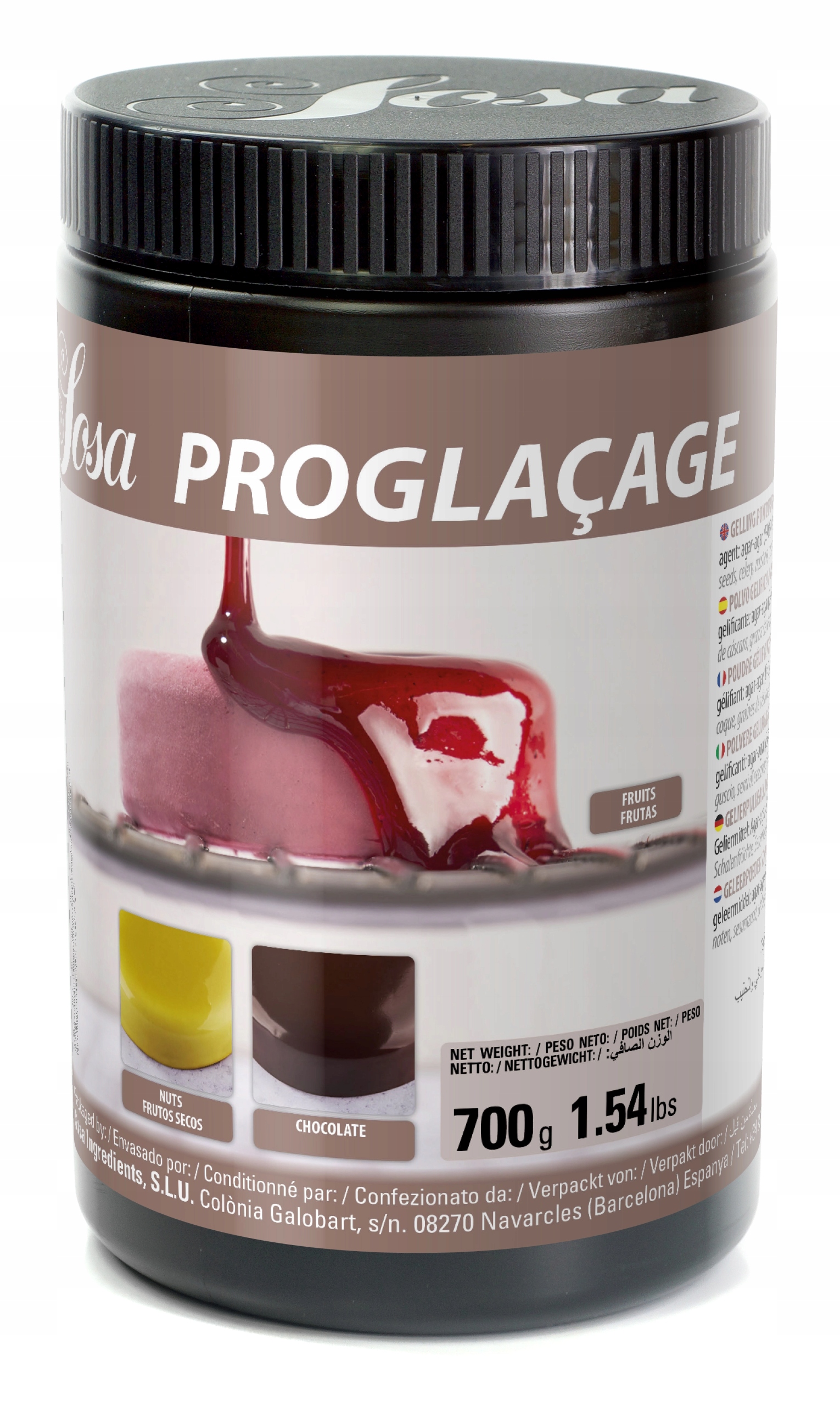 Zrcadlová poleva Veganský želírovací přípravek na glazuru Proglacage Sosa 700 g