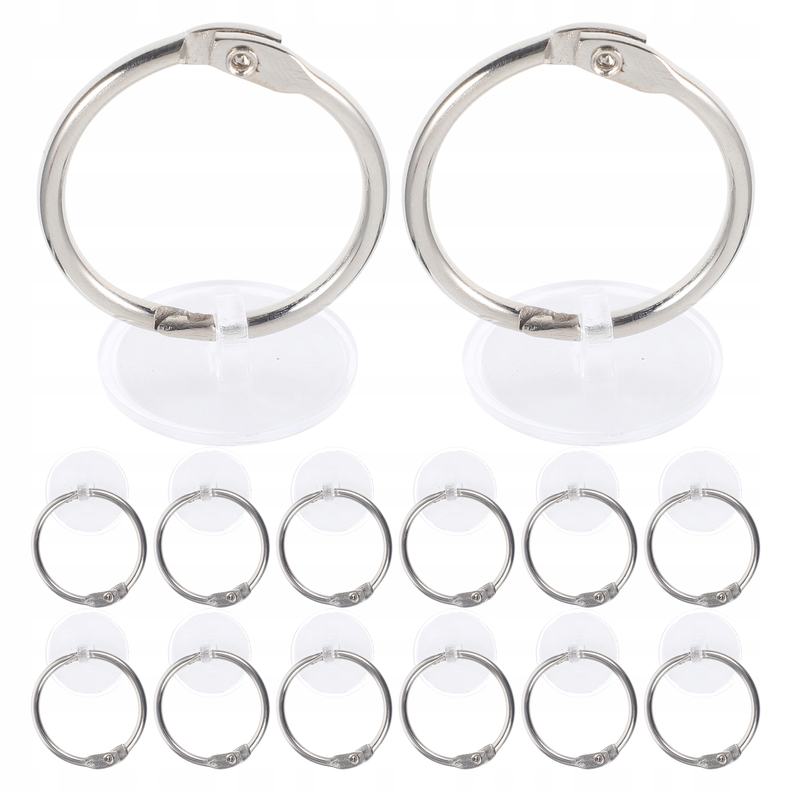 HACZYK SUFITOWY DECOR WIESZKA NA ODZIEŻ BIAŁY 20 ZESTAWÓW