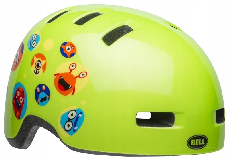 Kask dziecięcy Bell LIL Ripper monsters gloss green
