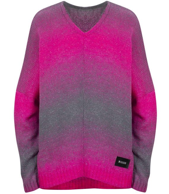 

Asymetryczny Sweter Oversize Ombre unisize