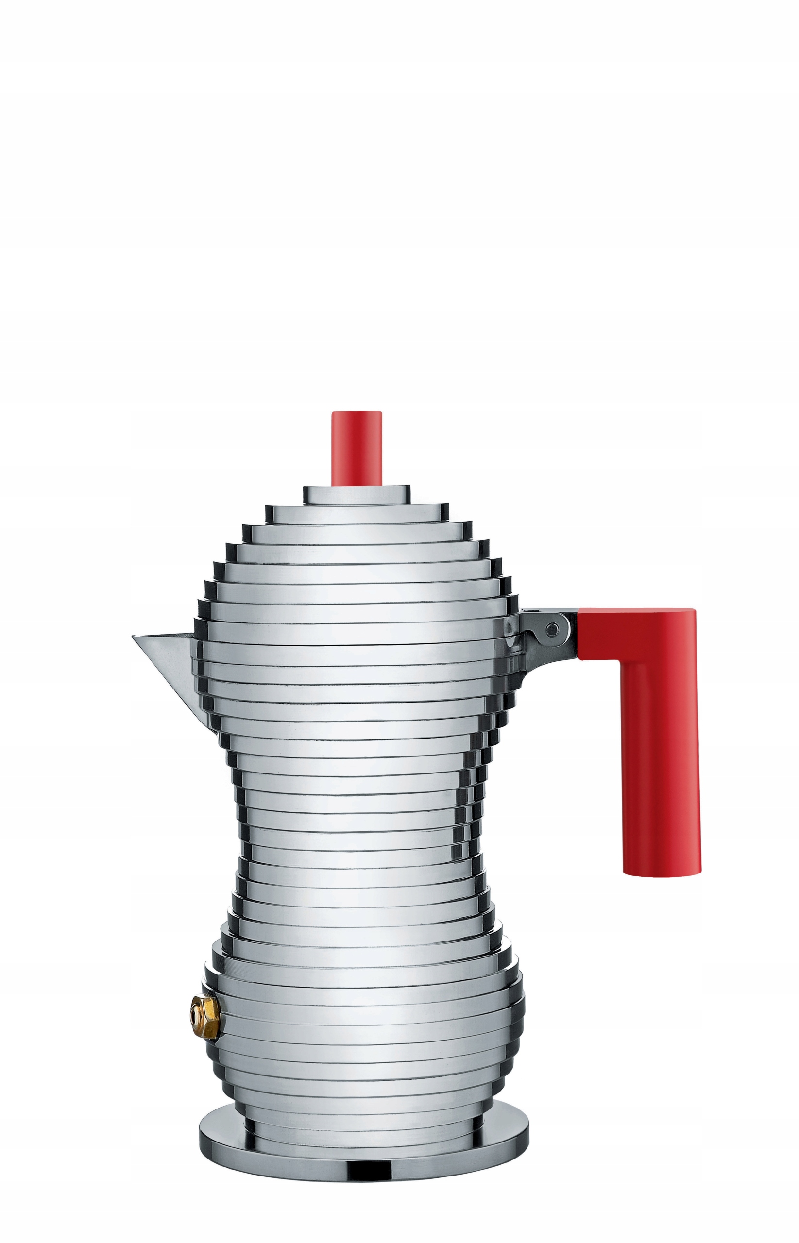 Alessi Pulcina Kávovar 70 ml Červený