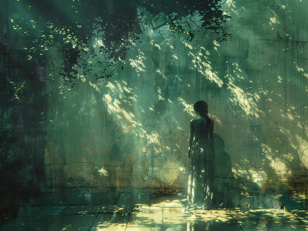Obraz Na Plátně Canvas Žena Dívka Procházka Zahrada Zeleň 80x60