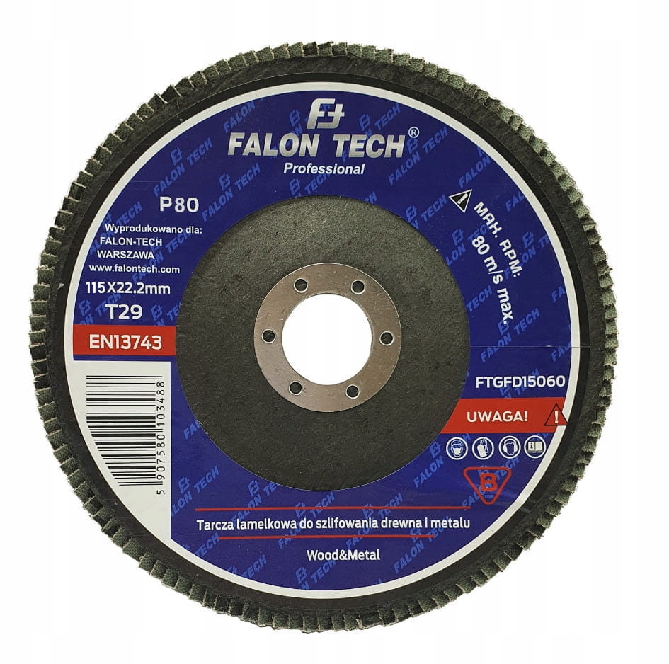 

Tarcza lamelowa do szlifowania 115mm P80