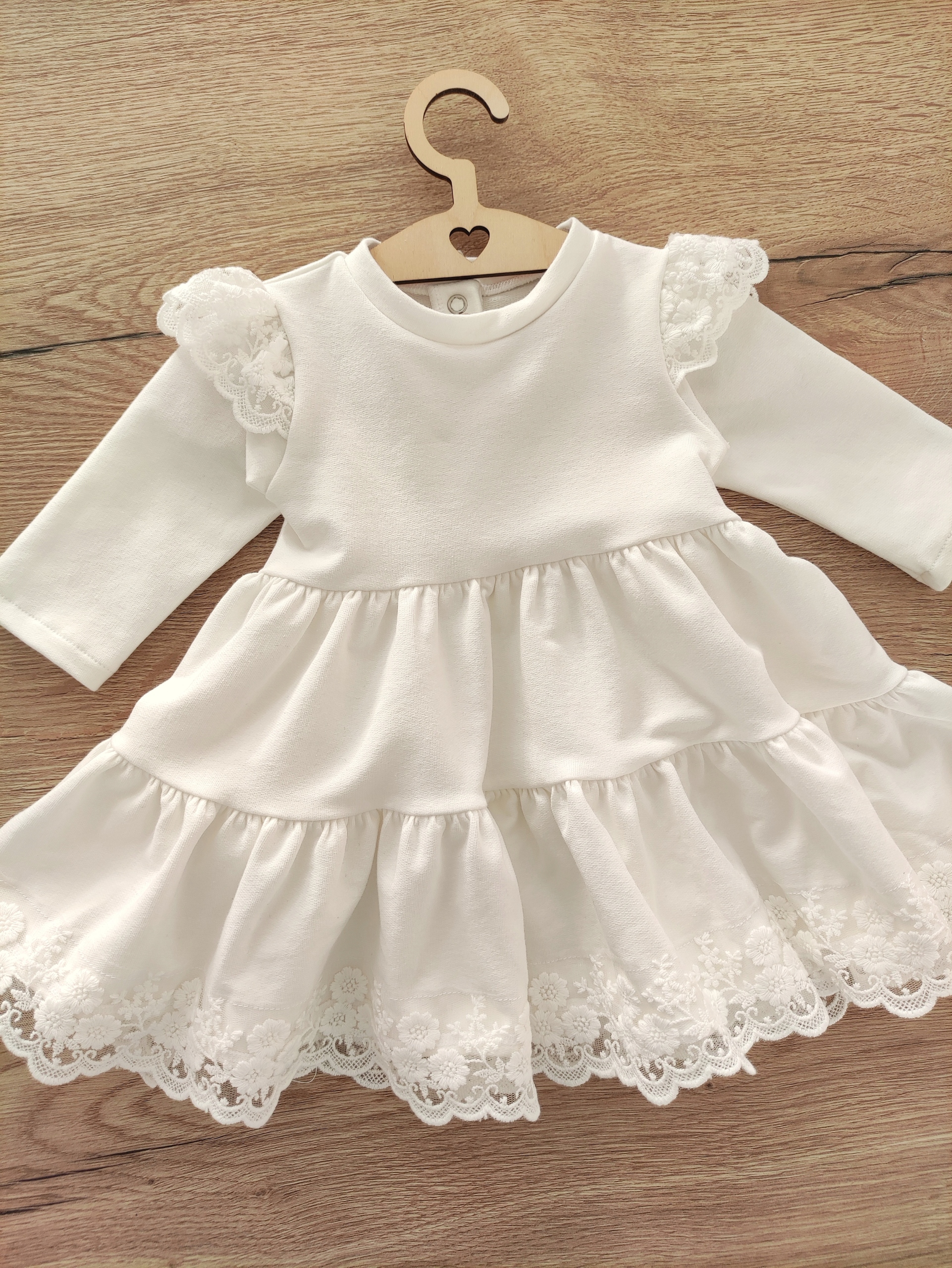 Sukienka do chrztu Jula jasny ecru 68 EAN (GTIN) 5906214900899