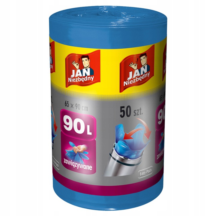 

Jan Niezbędny Worki na śmieci 90l Easy Pack 50szt