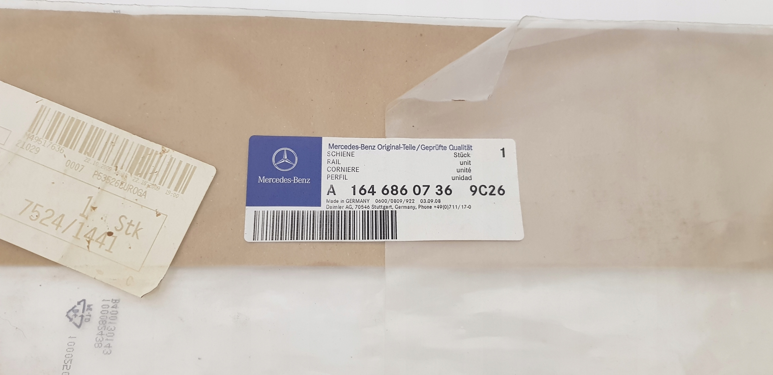 MERCEDES A164 NAKLEJKA POD DRZWI NA PRÓG