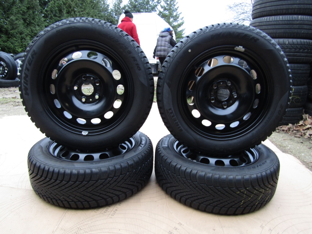 4x Диски Колеса 16 VW Caddy Golf В VI VII Touran Skoda Octavia + Шини Зимние