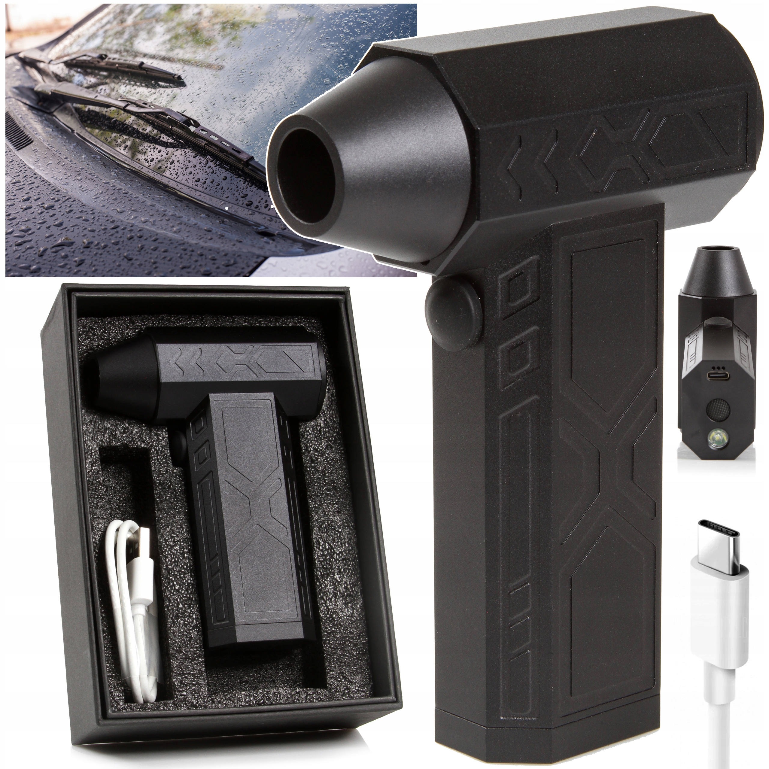 Foukač Mini Turbo JetFan 2 Air Duster na prach Listí Počítače na Grilování