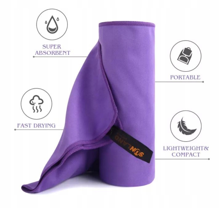 RĘCZNIK MIKROFIBRA 120x60 "L" Podróżny Kolor dominujący inny