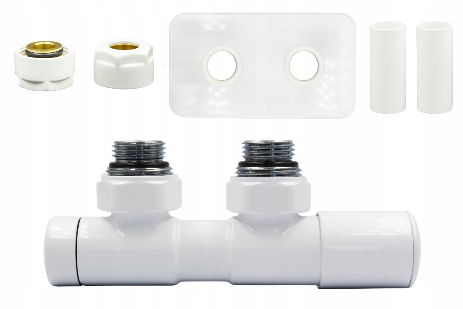 Ventil reg 50 mm Twins bílý pravý Cu AiO r.pros