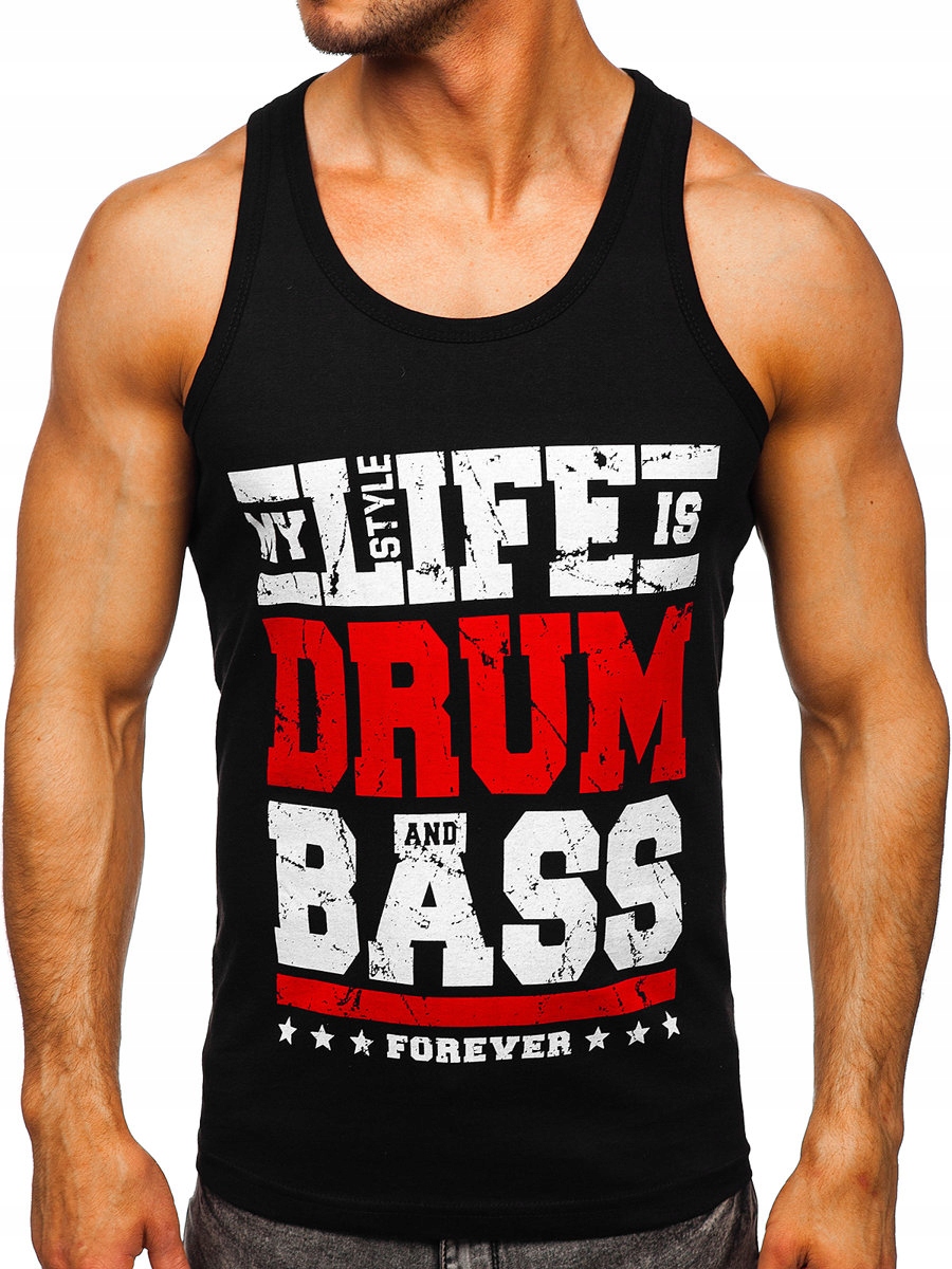 

Koszulka Tank Top Męska Czarna 14832 ROZMIAR_2XL