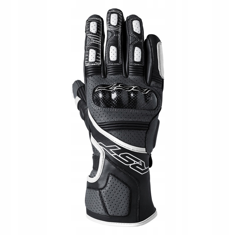 Kožené rukavice Rst Fulcrum Ce Grey/white/black