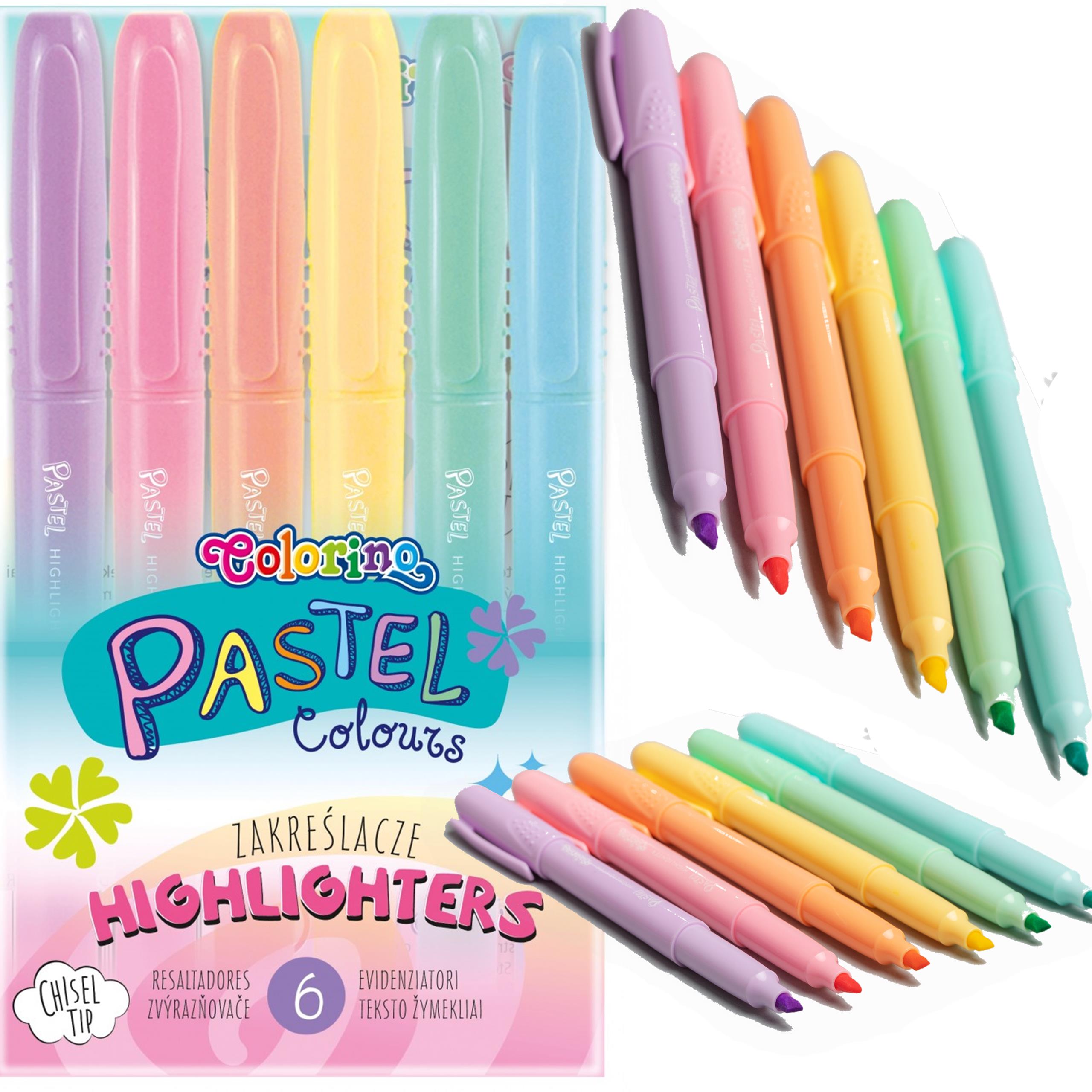 

Zakreślacze Pastelowe Colorino Flamastry