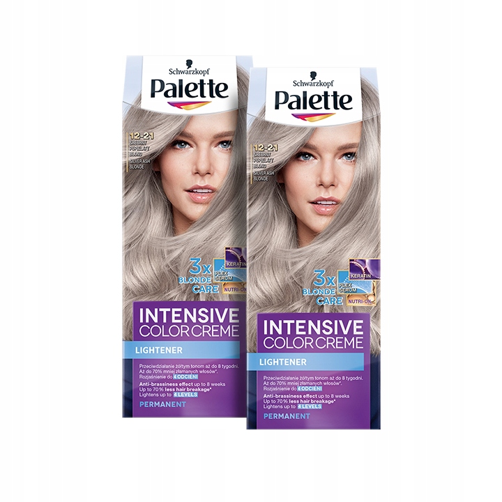 

Palette Farba do włosów 12-21 Popielaty Blond x 2