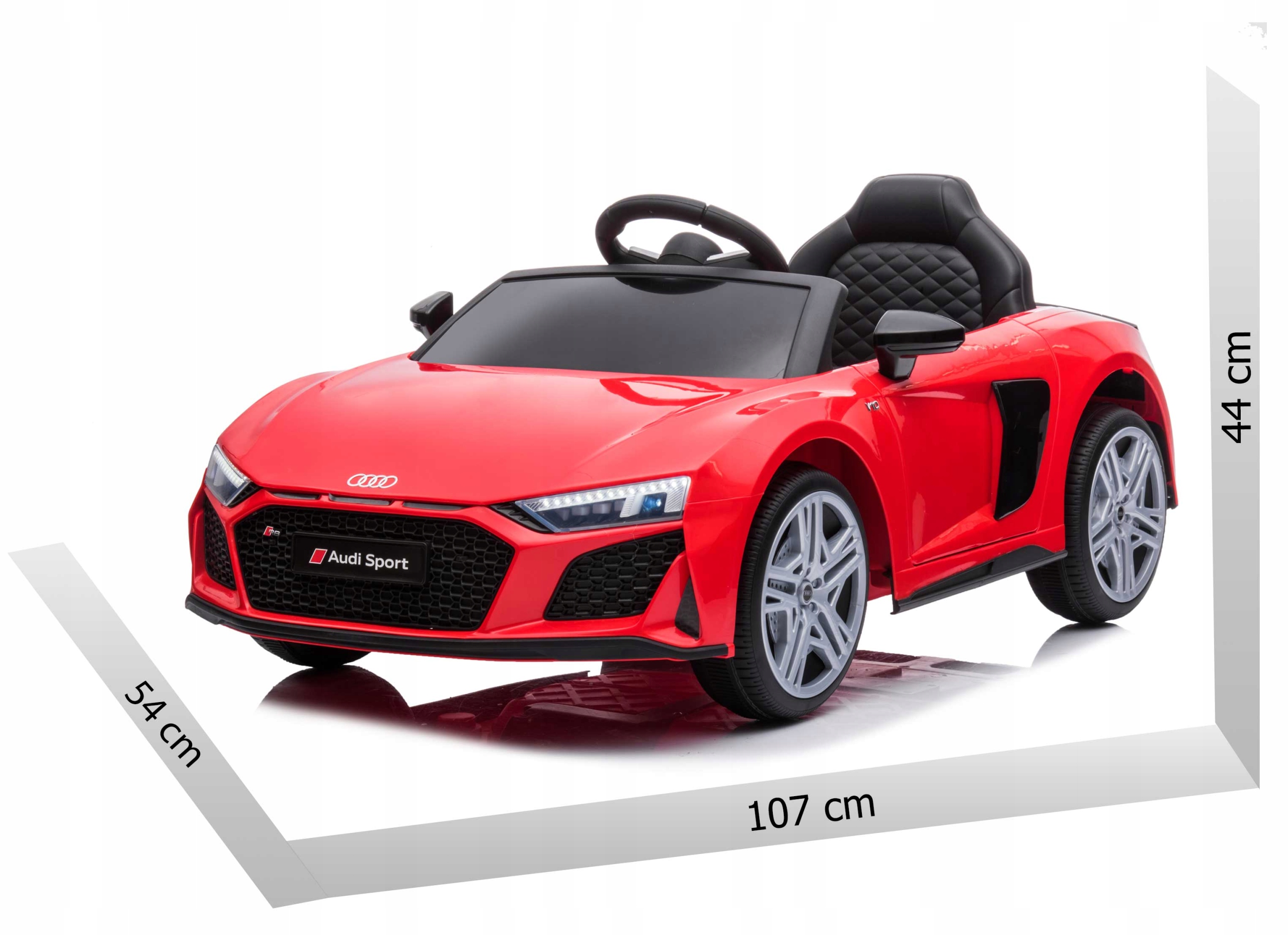 Audi R8 Spyder Auto Na Akumulator dla dzieci Szerokość pojazdu 54 cm