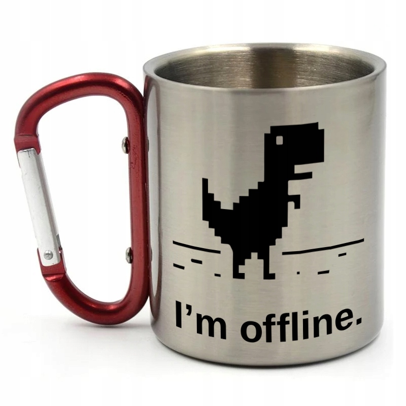 

Metalowy Kubek Z Karabińczykiem I'M Offline 300ML