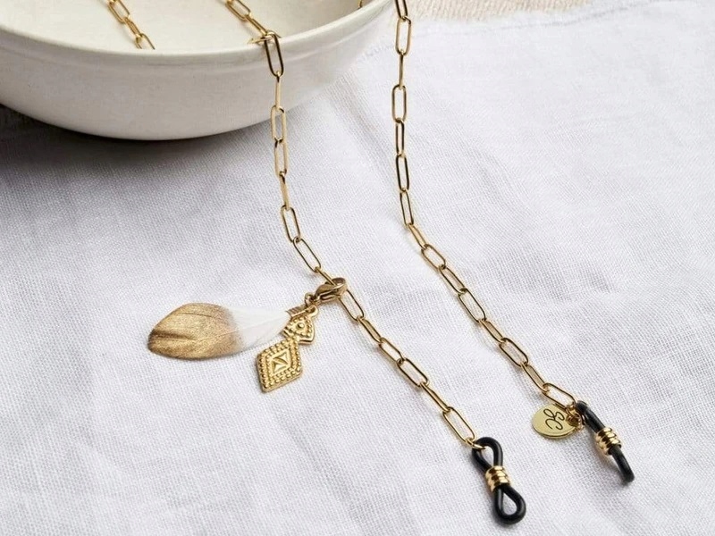 

Łańcuszek okularów chain Liberty Spirit piórko